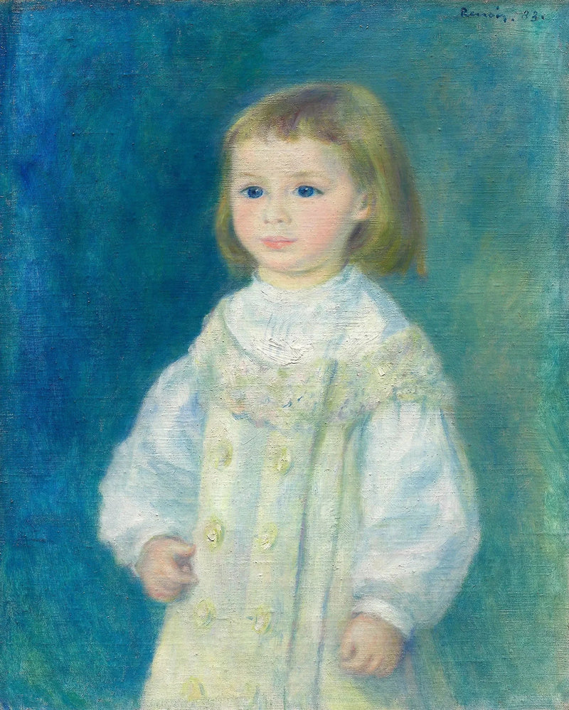Lucie Berard (Beyaz Elbise Giymiş Çocuk) - Pierre-Auguste Renoir
