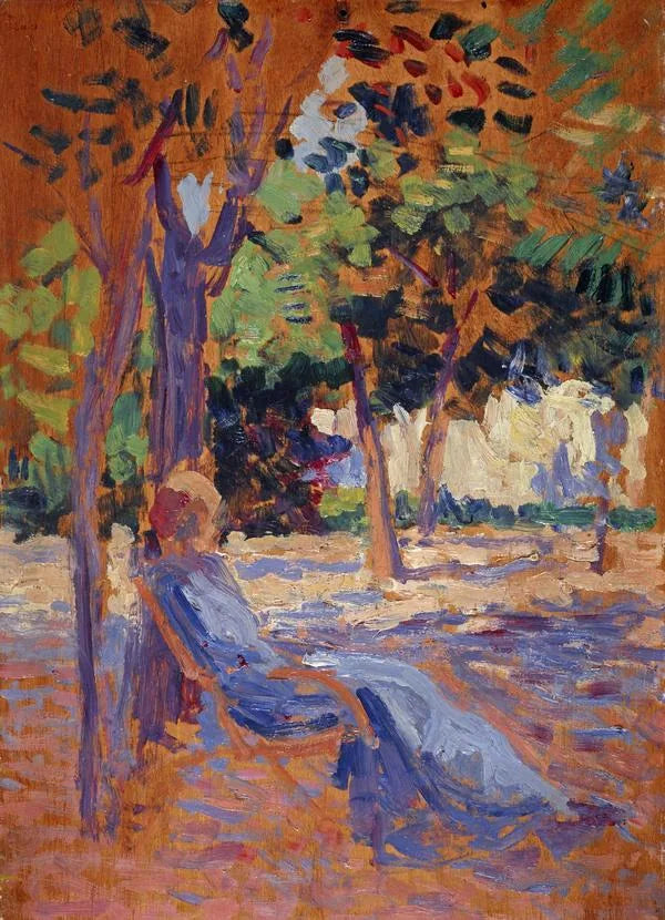 Lucie Cousturier Bahçesinde - Maximilien Luce