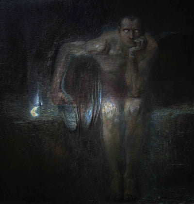 Reproduction du tableau « Lucifer - Franz Von Stuck » par Alpha Reproduction en peinture à l’huile