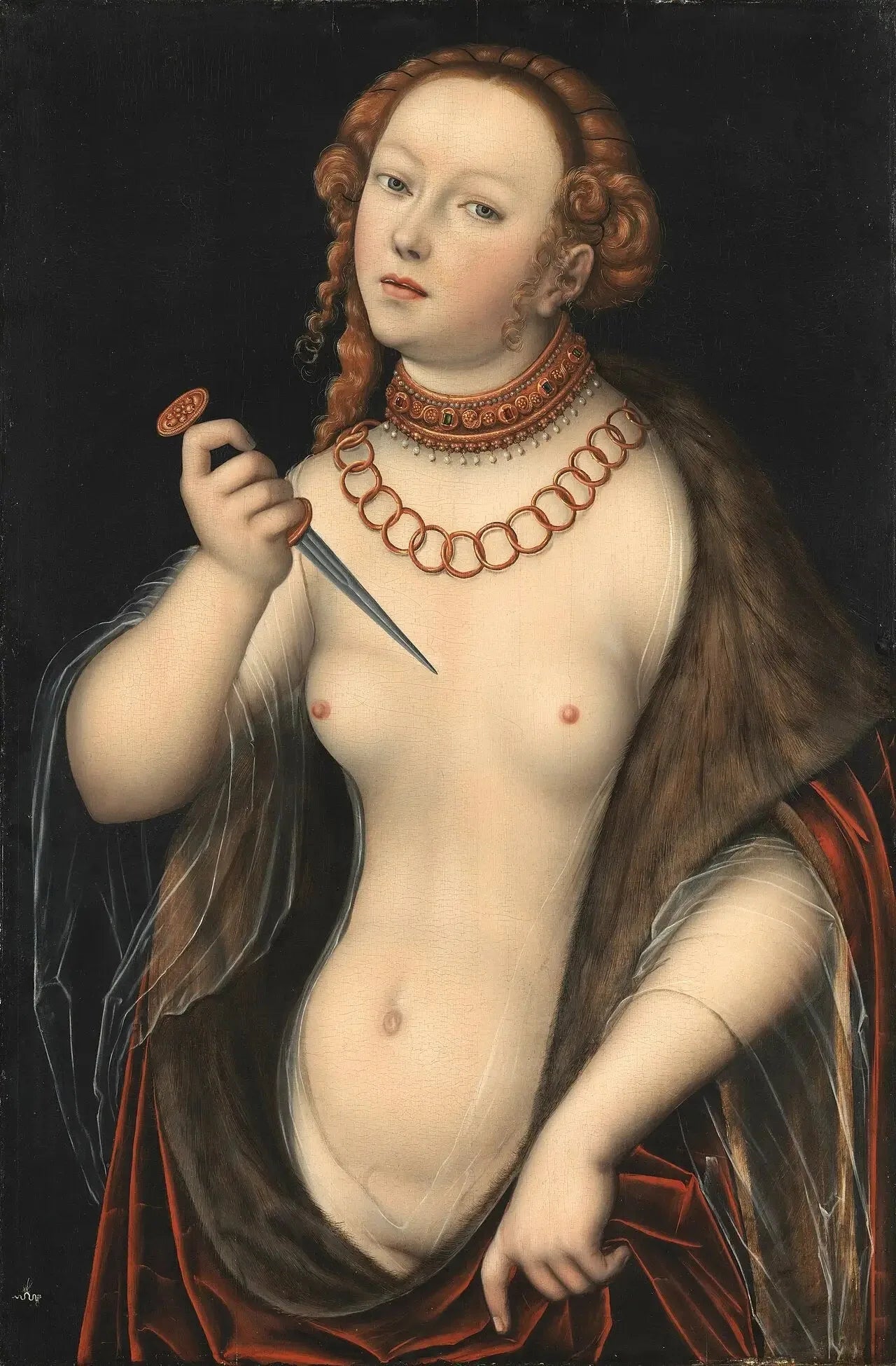 Lucrèce - Lucas Cranach the Elder image 1 copie de tableau peinte à la main