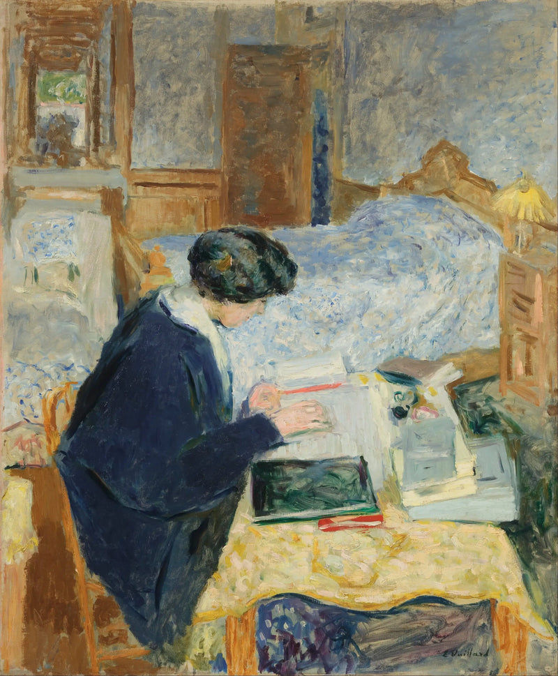 Lucy Hessel okuyor - Édouard Vuillard