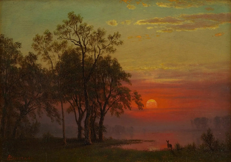 Akşam Parıltısı - Albert Bierstadt
