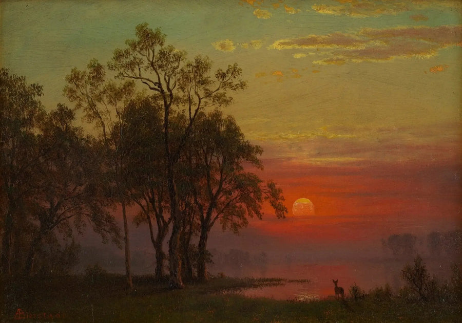 Akşam Parıltısı - Albert Bierstadt