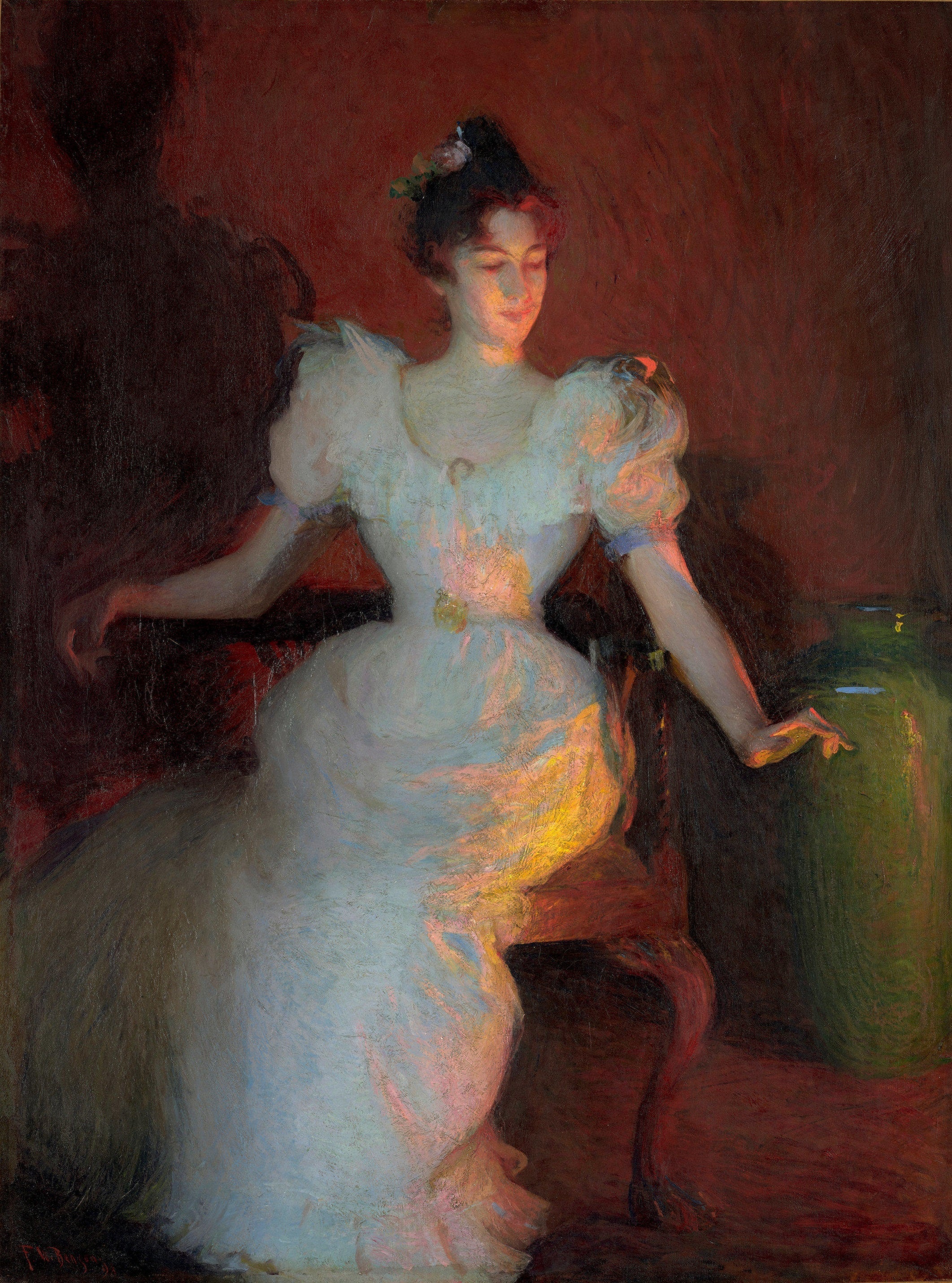 Lumière du feu - Frank Weston Benson