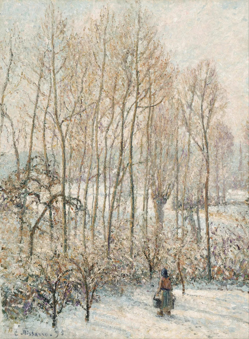 Sabah Işığı Kar Üzerinde, Éragny-sur-Epte - Camille Pissarro
