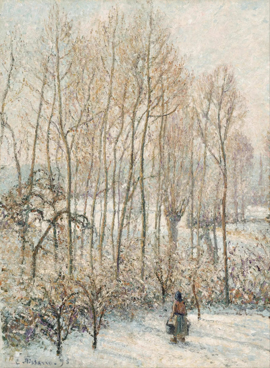 Sabah Işığı Kar Üzerinde, Éragny-sur-Epte - Camille Pissarro