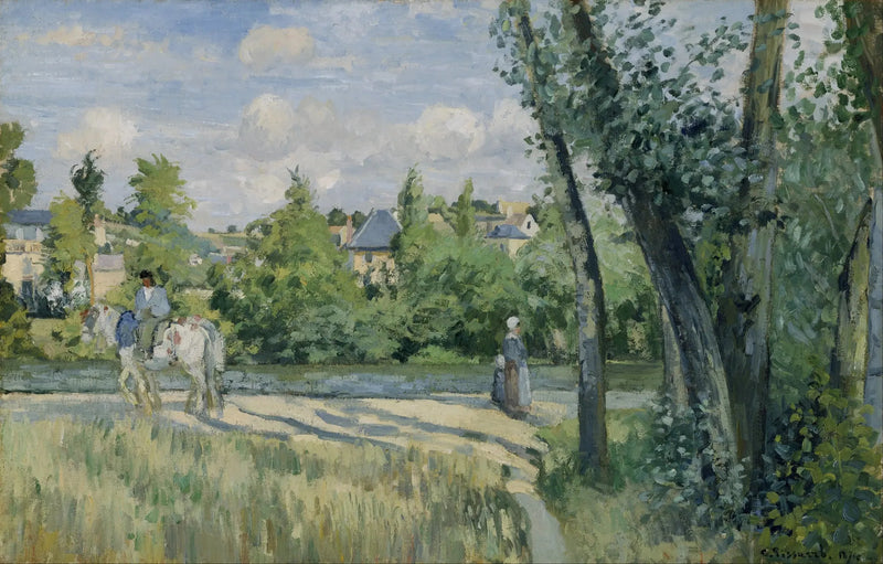 Güneş Işığı Yolda, Pontoise - Camille Pissarro