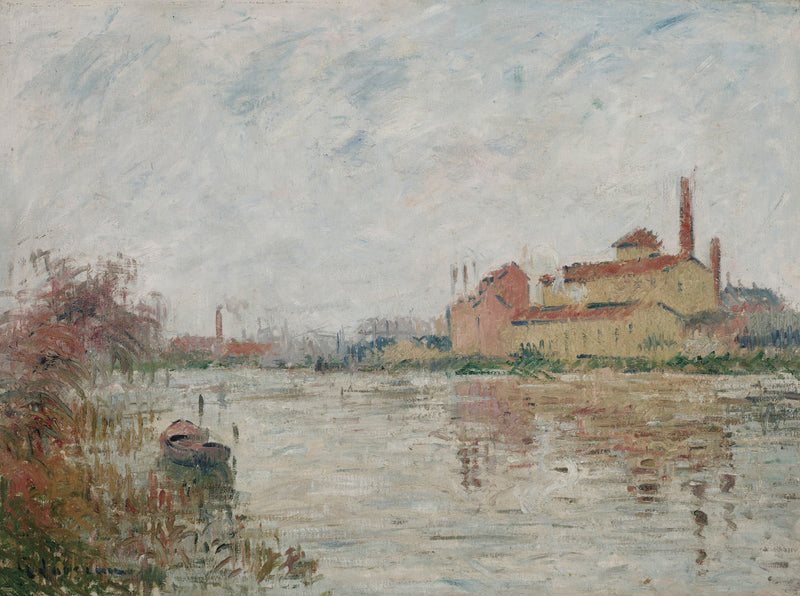 Nehir Kenarındaki Fabrika - Gustave Loiseau