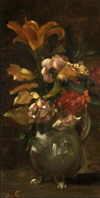 Lys ve Giroflée - Gustave Courbet
