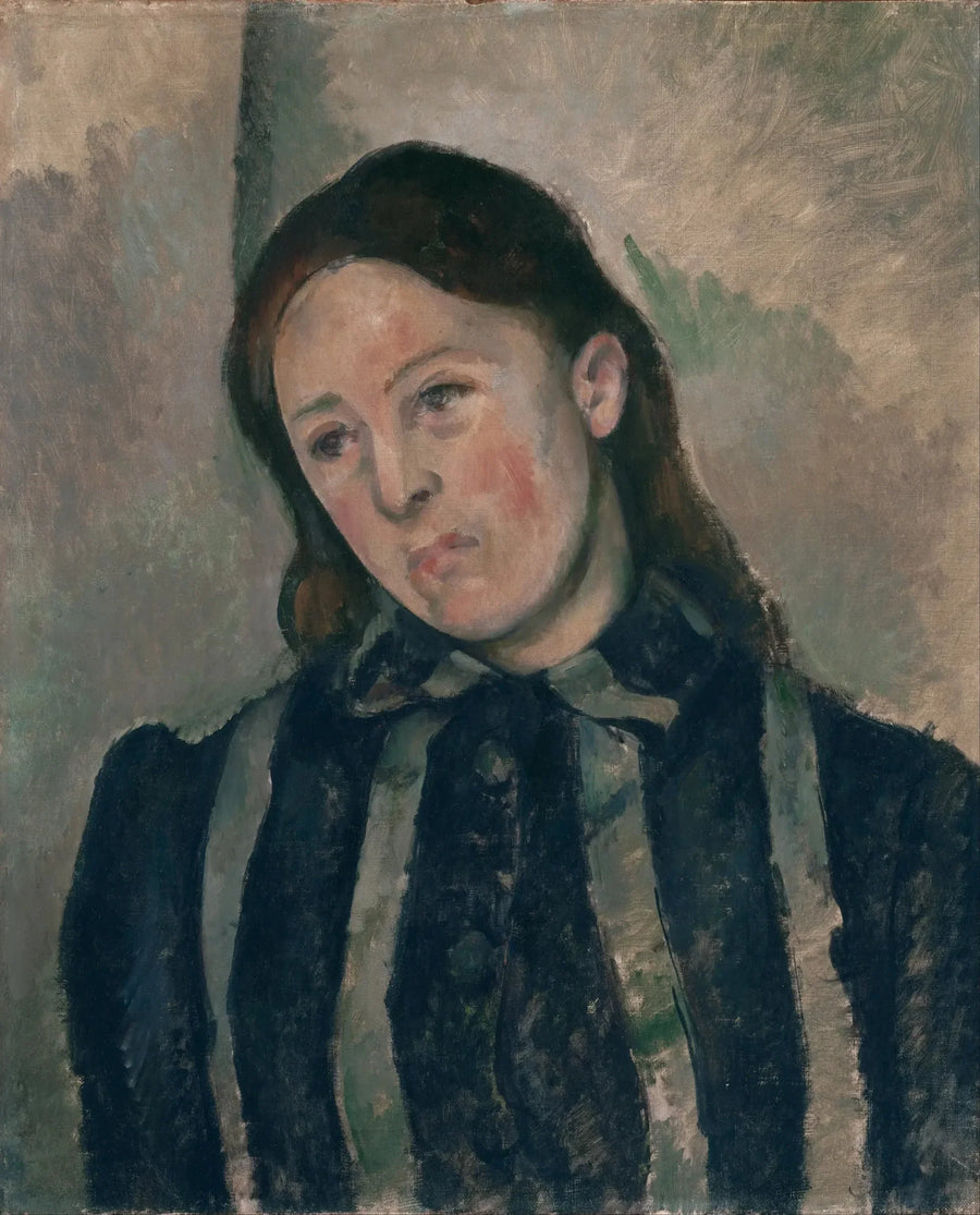 Çözülen Saçlı Madame Cézanne - Paul Cézanne