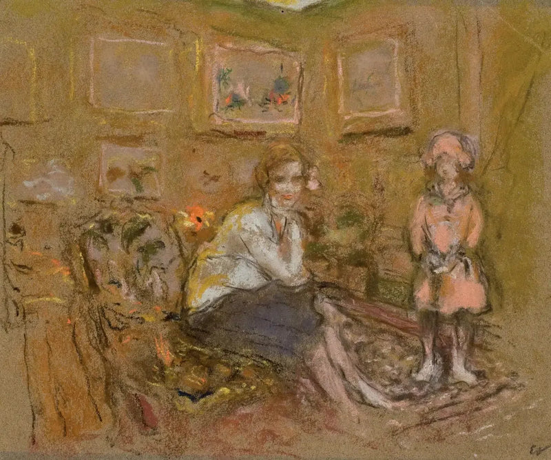 Madame Gaston Lévy ve kızı - Édouard Vuillard