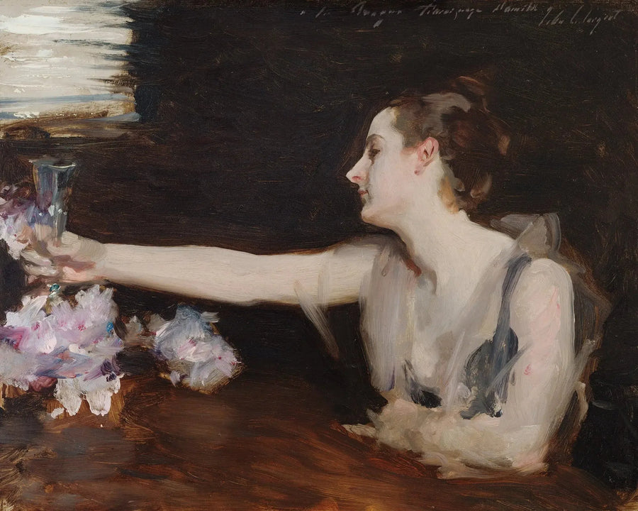 Madame Gautreau bir kadeh kaldırıyor - John Singer Sargent