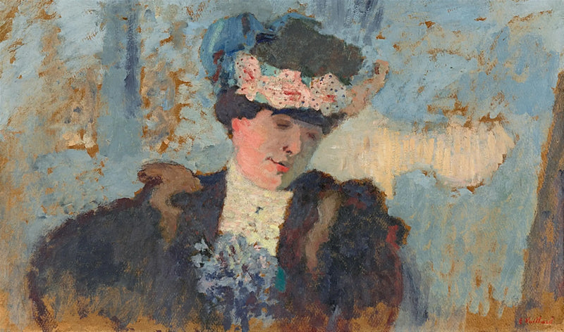 Madame Hessel, Güllerle Süslenmiş Şapka ile - Édouard Vuillard
