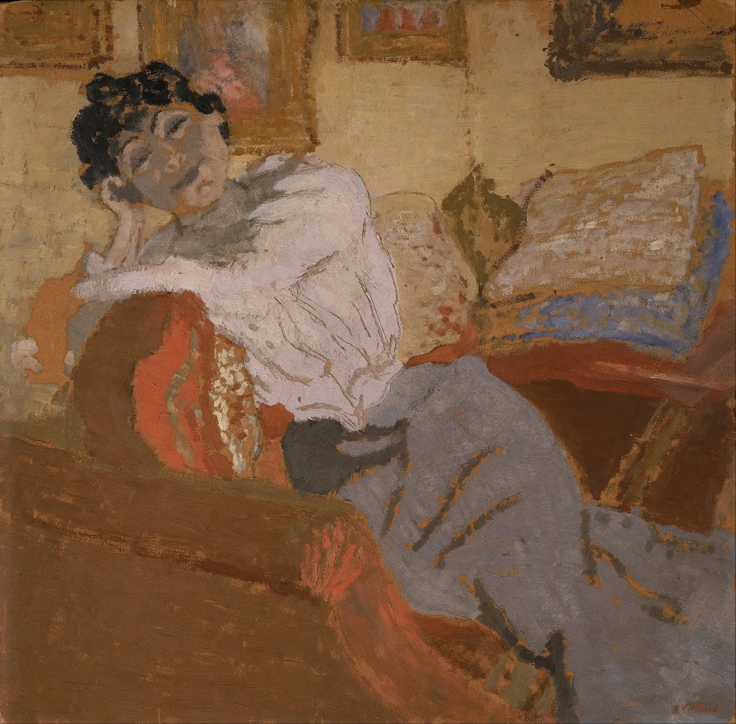 Madame Hessel au Sofa - Édouard Vuillard - Alpha Reproduction