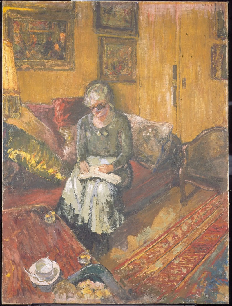 Madame Hessel Boudoarında, Napoli Caddesi - Édouard Vuillard