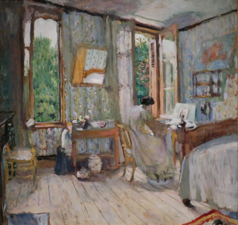 Madame Hessel odasında La Terrasse - Édouard Vuillard