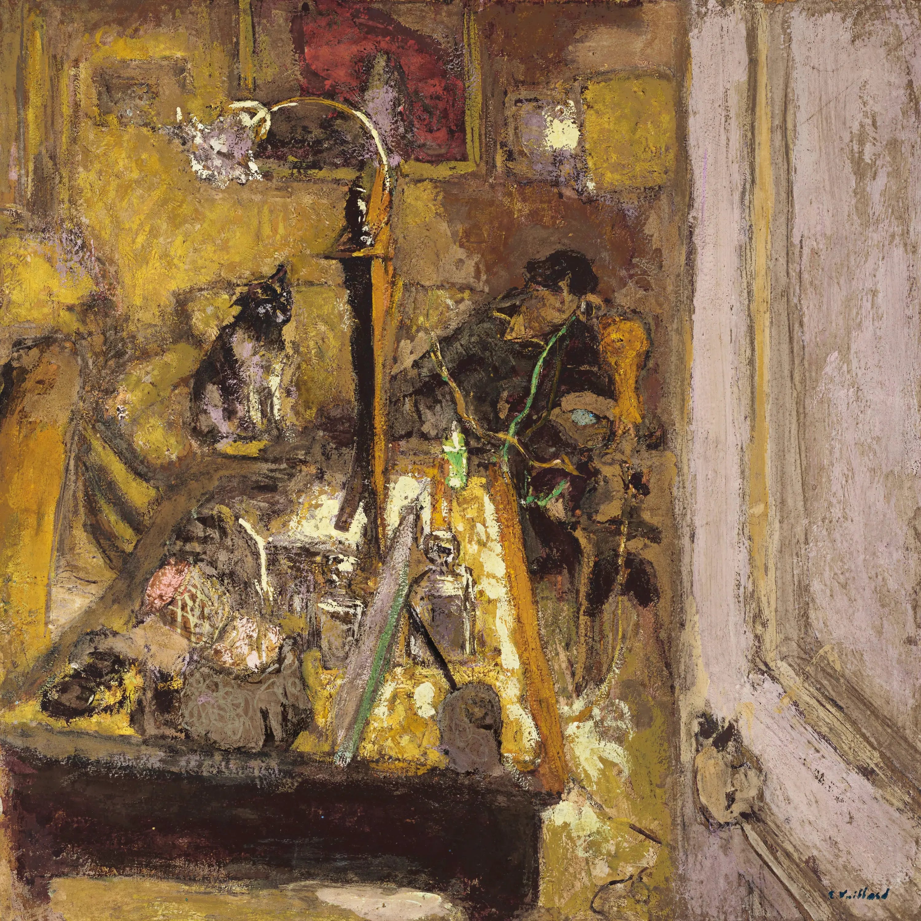 Madame Hessel téléphonant dans son boudoir - Édouard Vuillard - Alpha Reproduction