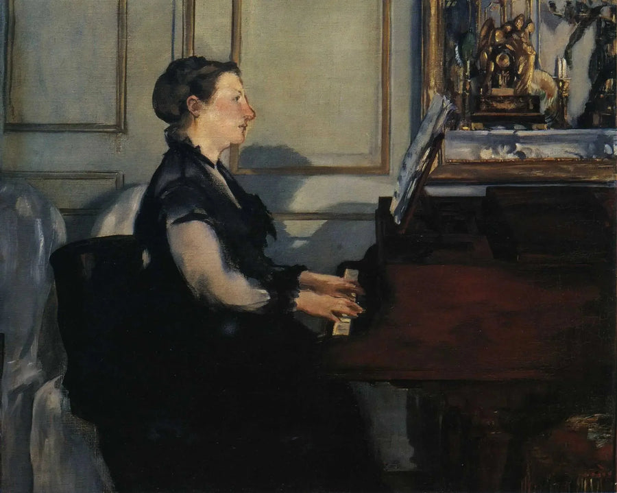 Piyanoda Madame Manet - Édouard Manet