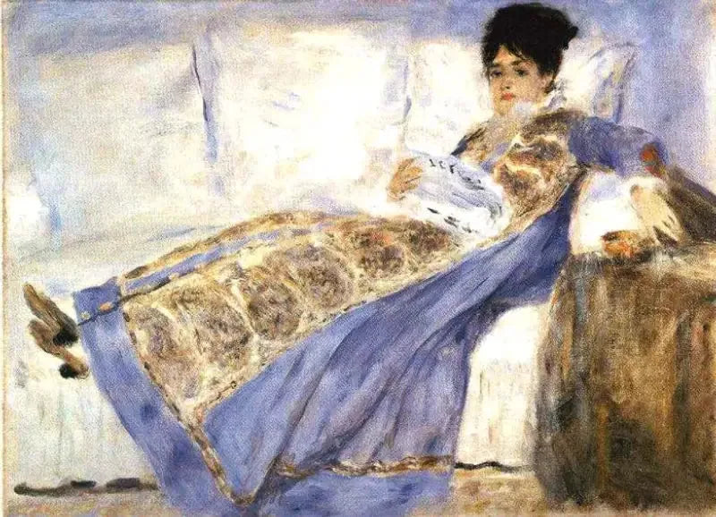 Madame Monet okurken - Pierre-Auguste Renoir