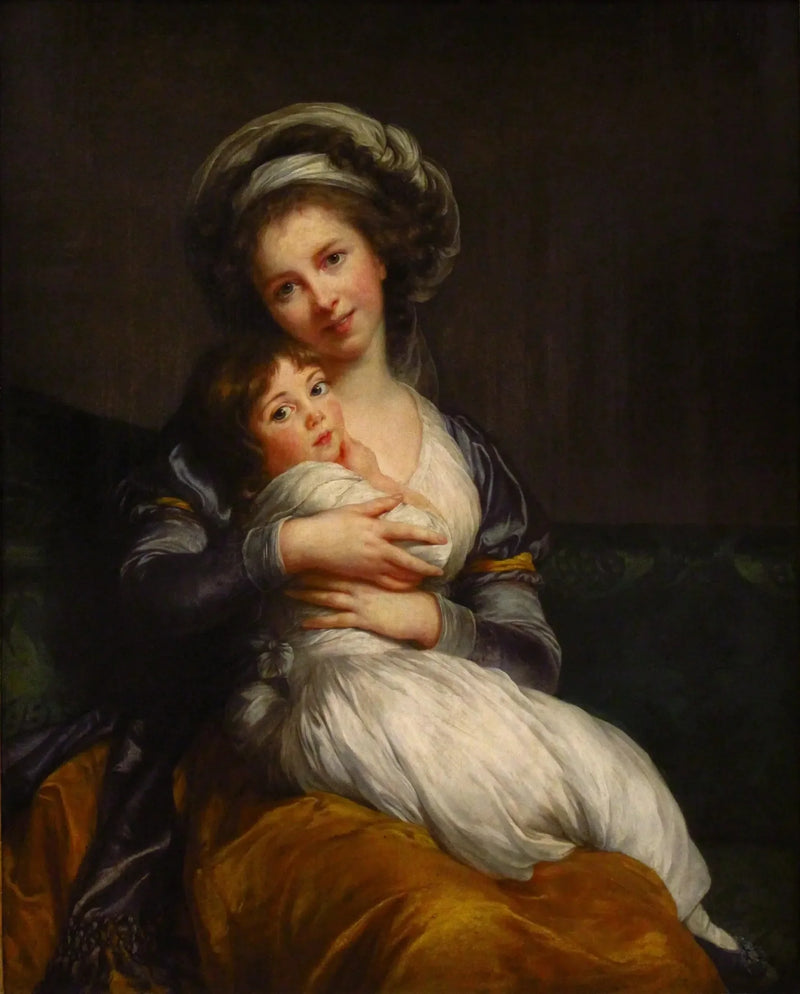 Madame Vigée Le Brun ve kızı - Élisabeth Vigée Le Brun