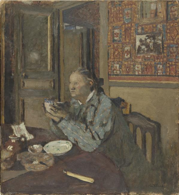 Madame Vuillard au bol - Édouard Vuillard