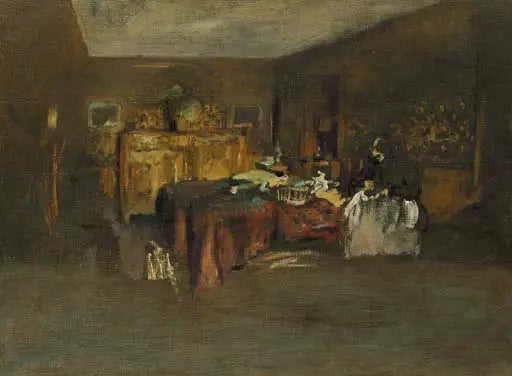 Madame Vuillard dikiş yaparken - Édouard Vuillard
