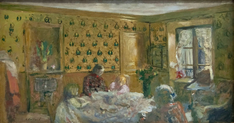 Madame Vuillard ve Roussel çocukları - Édouard Vuillard