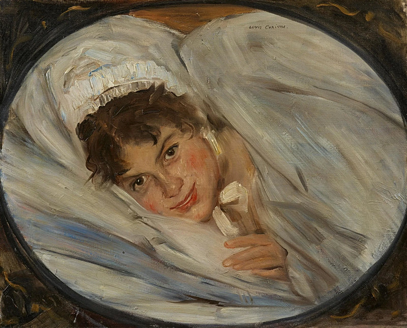 Mädchenkopf im Kissen - Lovis Corinth