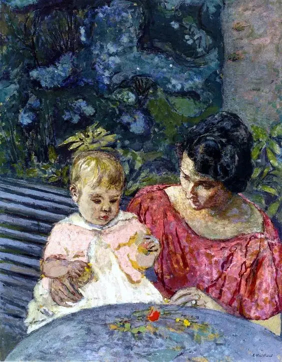 Madeleine Descorps et fils Bernard - Édouard Vuillard - Alpha Reproduction