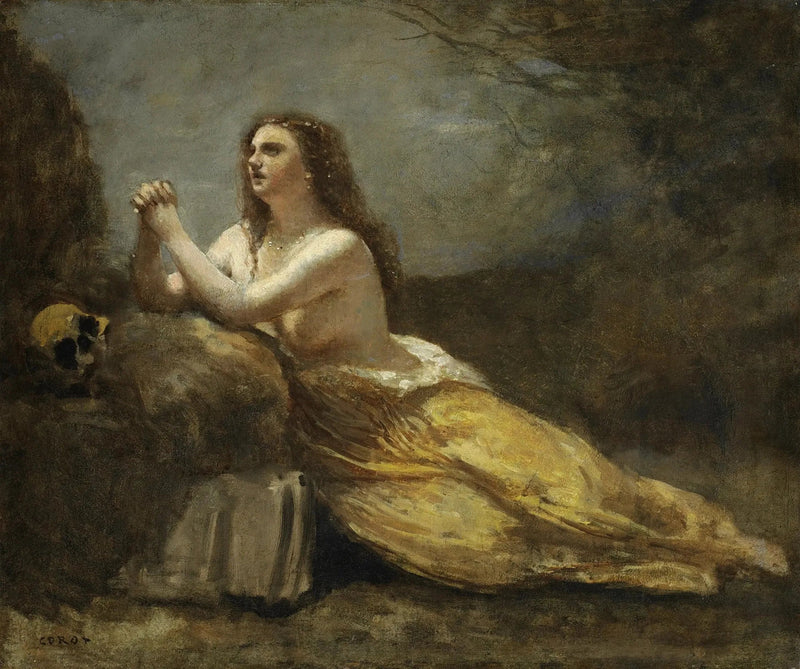 Madeleine dua ederken - Jean-Baptiste Camille Corot