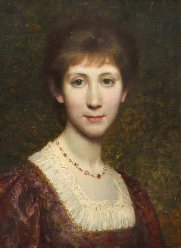 Mademoiselle Elsie (Elspeth) Thomson, daha sonra Mme Kenneth Grahame (1862-1946) - Frank Bernard Dicksee