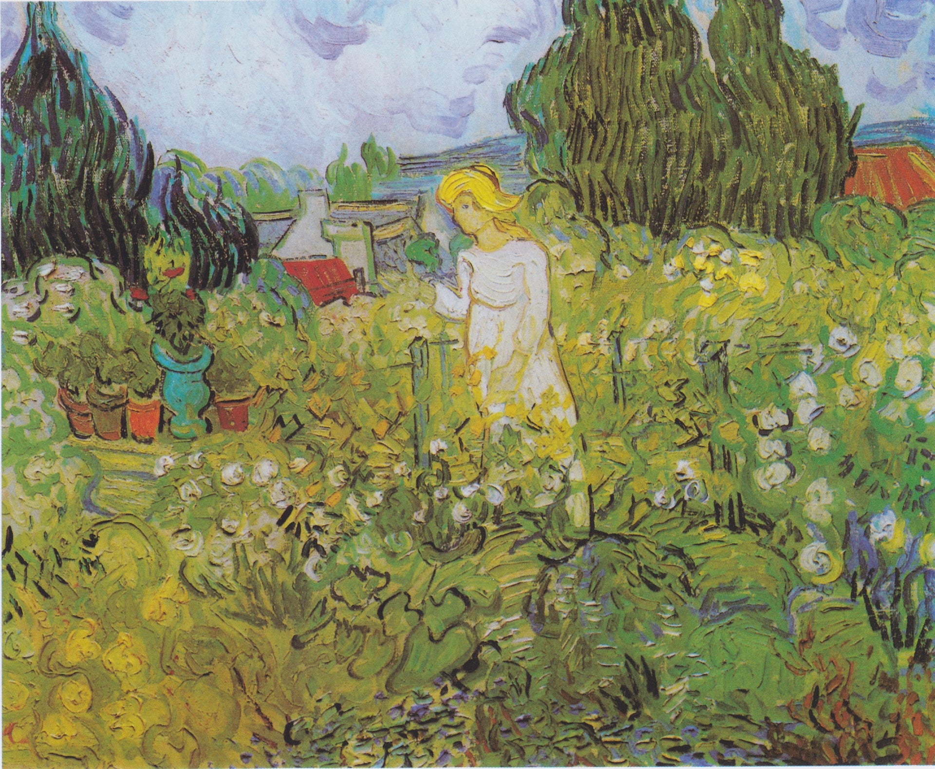 Mademoiselle Gachet dans son jardin de Vincent van Gogh, musée d’Orsay, RF 1954 13