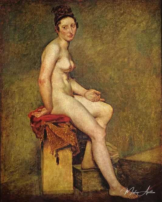 Mademoiselle Rose (Nu assis) - Eugène Delacroix - Reproductions de tableaux et peintures haut de gamme