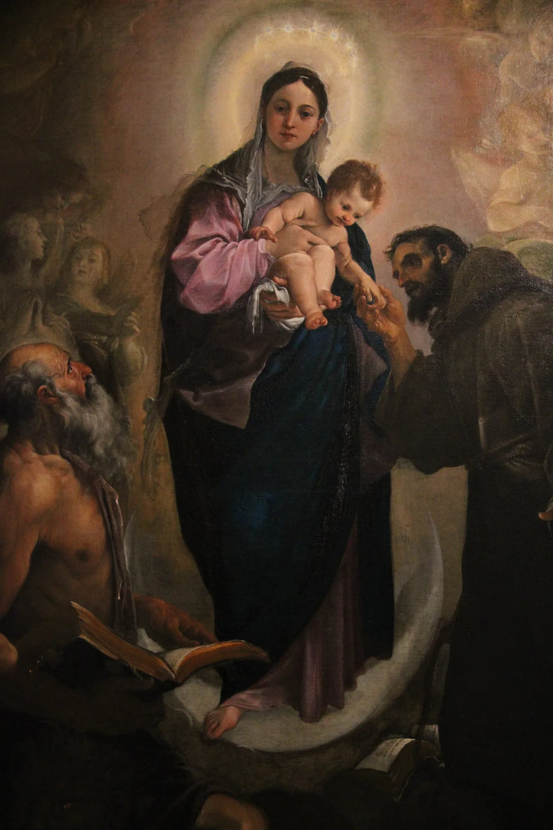 Madonna degli Scalzi ve Azizler François ve Jérôme ile - Ludovico Carracci