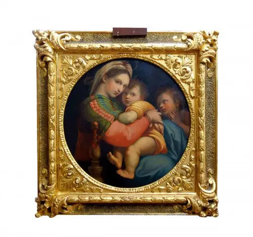 Sandalyeli Madonna (16. yüzyıldan bir İtalyan orijinaline göre) - Raphael Sanzio