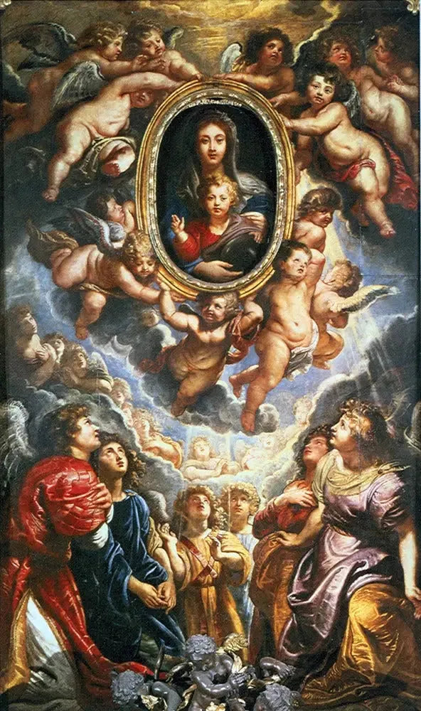 Meryem Ana Vallicella'yi Melekler Seviyor - Peter Paul Rubens