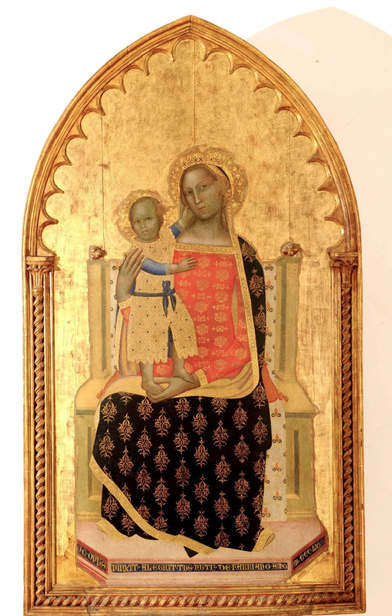 Madonna Tahtta Çocuk ile - Allegretto Nuzi