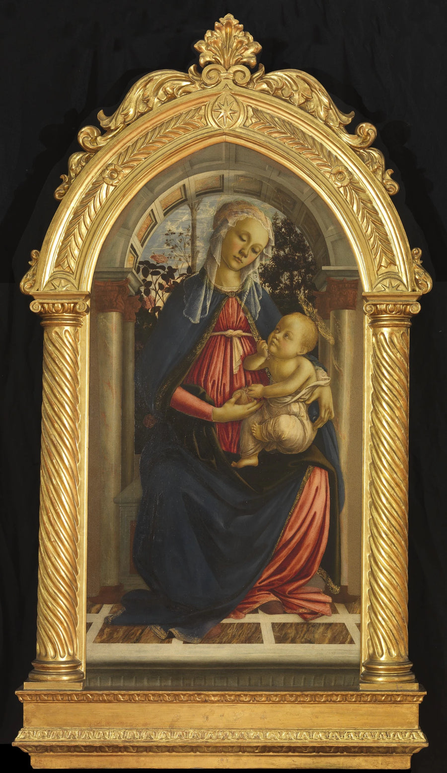 Gül Bahçesindeki Meryem - Sandro Botticelli