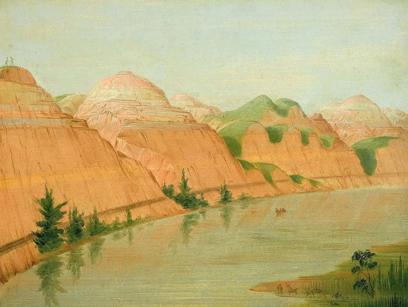 Muhteşem kiliseler, Saint-Louis'in 1800 mil üzerinde - George Catlin