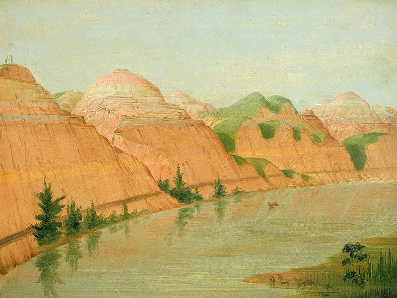 Muhteşem kiliseler, Saint-Louis'in 1800 mil üzerinde - George Catlin