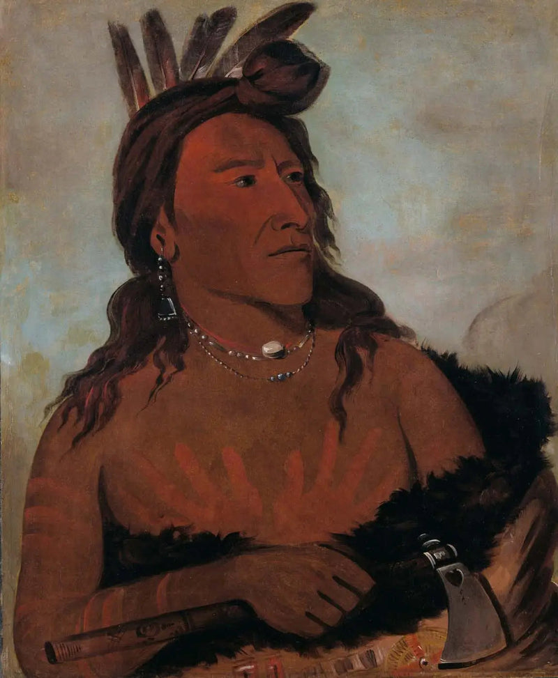 Mah-tó-che-ga, Petit Ours, bir Hunkpapa Cesuru - George Catlin