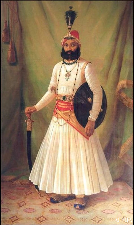 Maharaja Fateh Singh - Raja Ravi Varma - Reproductions de tableaux et peintures haut de gamme