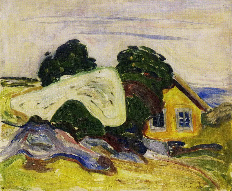 Åsgårdstrand'daki ev - Edvard Munch