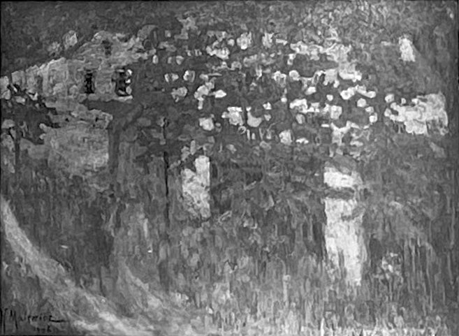 Maison à la campagne (Le toit rouge) - Kazimir Malevich