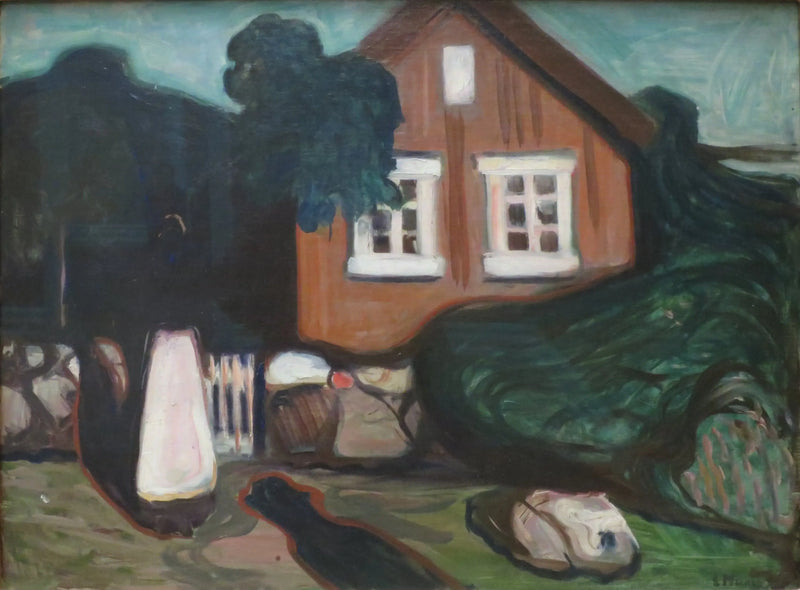ay ışığında ev - Edvard Munch
