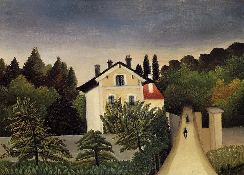 Paris Kapılarında Bir Ev - Henri Rousseau