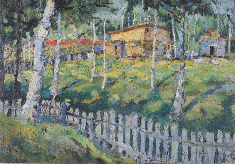 Bir avluda ev - Kazimir Malevich