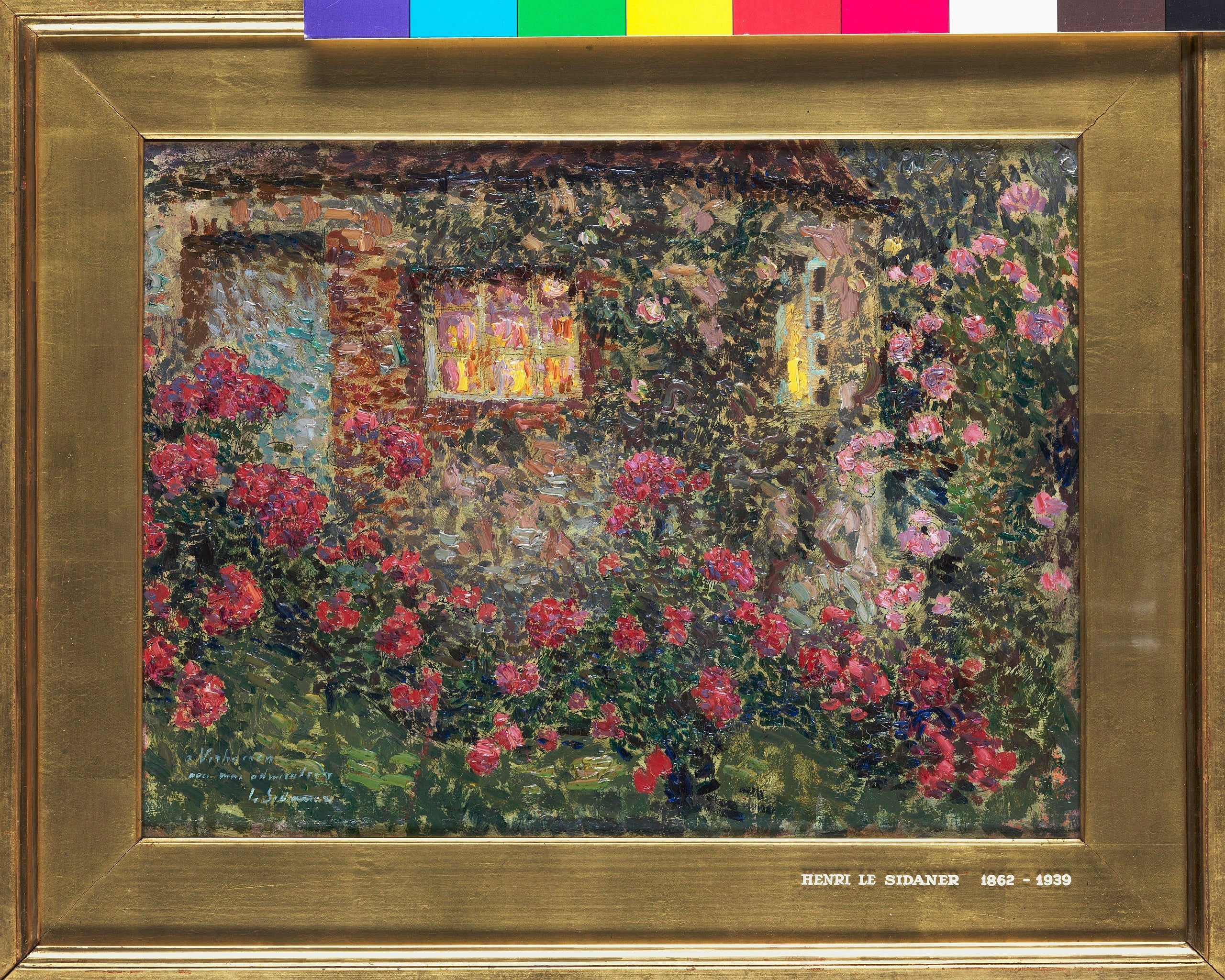 Maison de campagne parmi les roses - Henri Le Sidaner