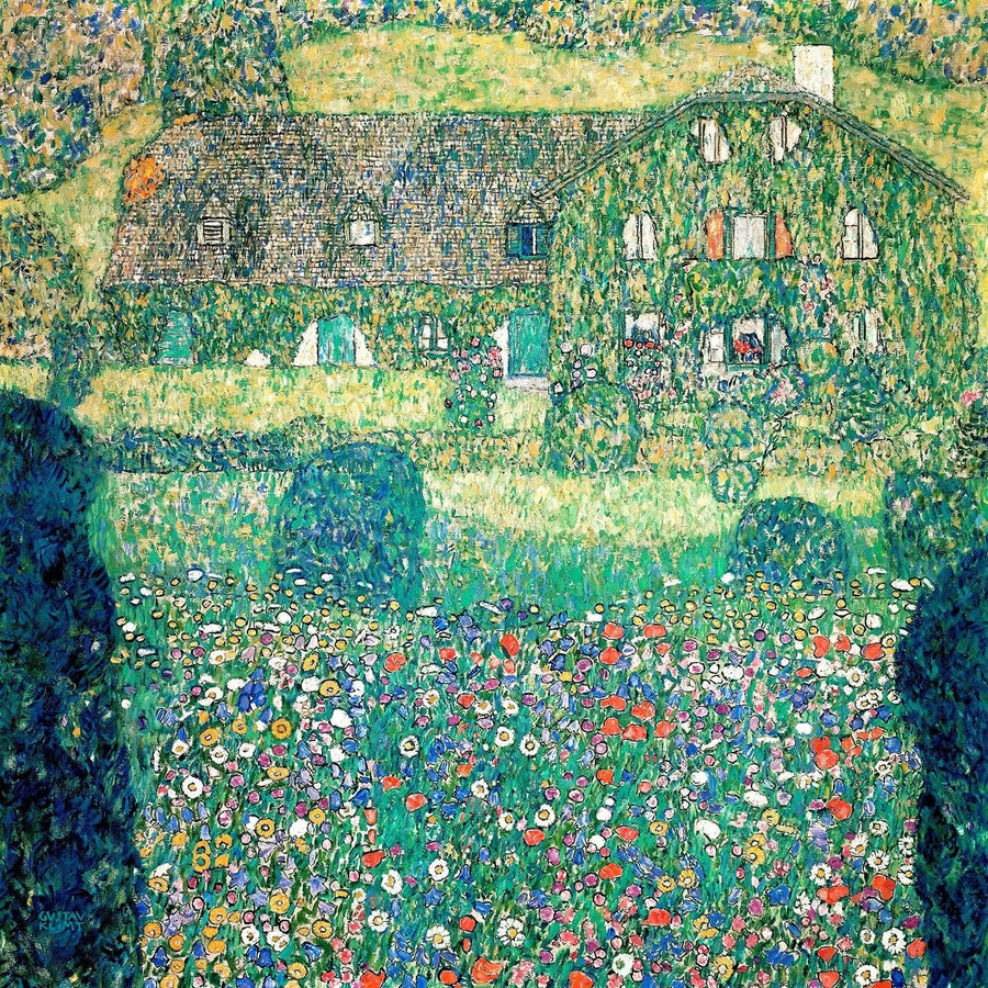 Attersee Gölü'ndeki Kırsal Ev - Gustav Klimt
