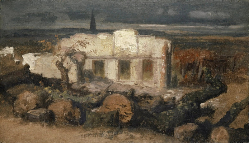 Kehl'de Yıkılmış Ev - Arnold Böcklin